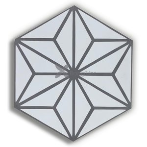BongTiles - Encaustic handmade hexagon cement tiles B208-2
