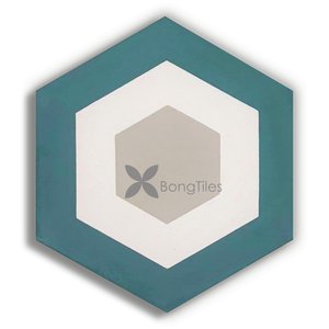 BongTiles - Encaustic handmade hexagon cement tiles B205-2