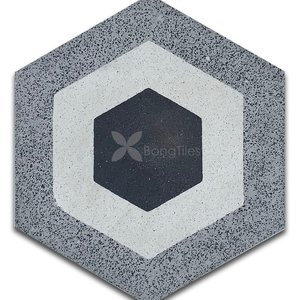 BongTiles - Encaustic handmade hexagon cement tiles BT203-2